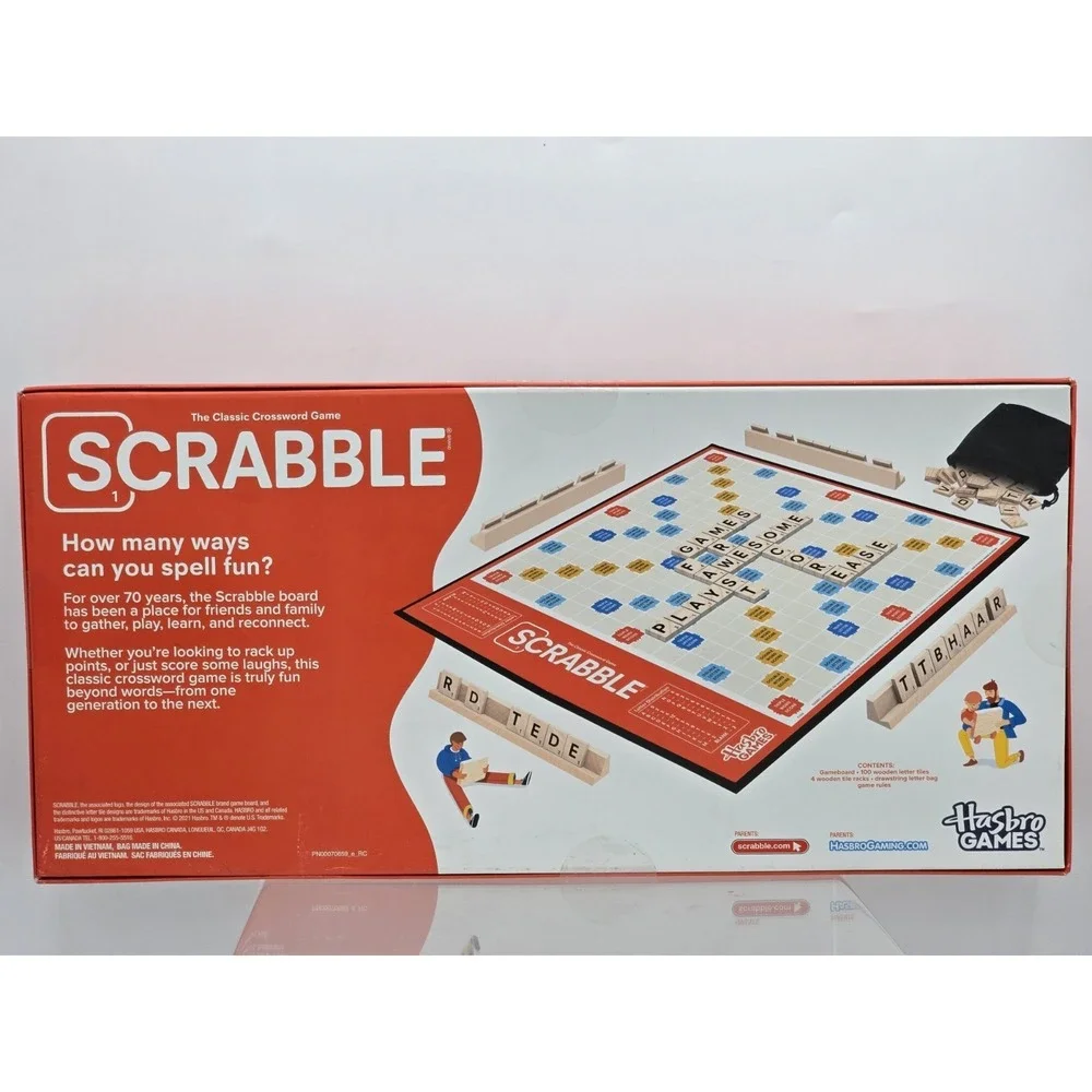Scrabble The Classic Crossword Board Game - Family Fun for Ages 8+,‎ 2-4 Players